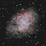 Messier 1 mit Asteroid