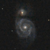 Messier 51 minimalistisch