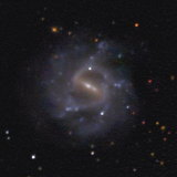 NGC 1073 und seine 3 Quasare
