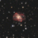 NGC 2440 mit Schmalbandfiltern