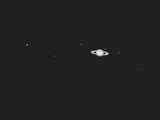 Saturn mit 8 Monden